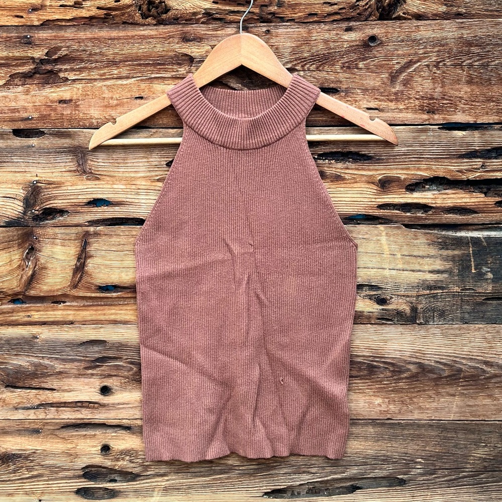 BE COOL | Rust Knit Top M/L